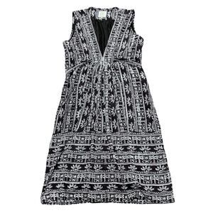 Bell By Alicia Bell Boho V-Neck Silk Blend Midi Dress